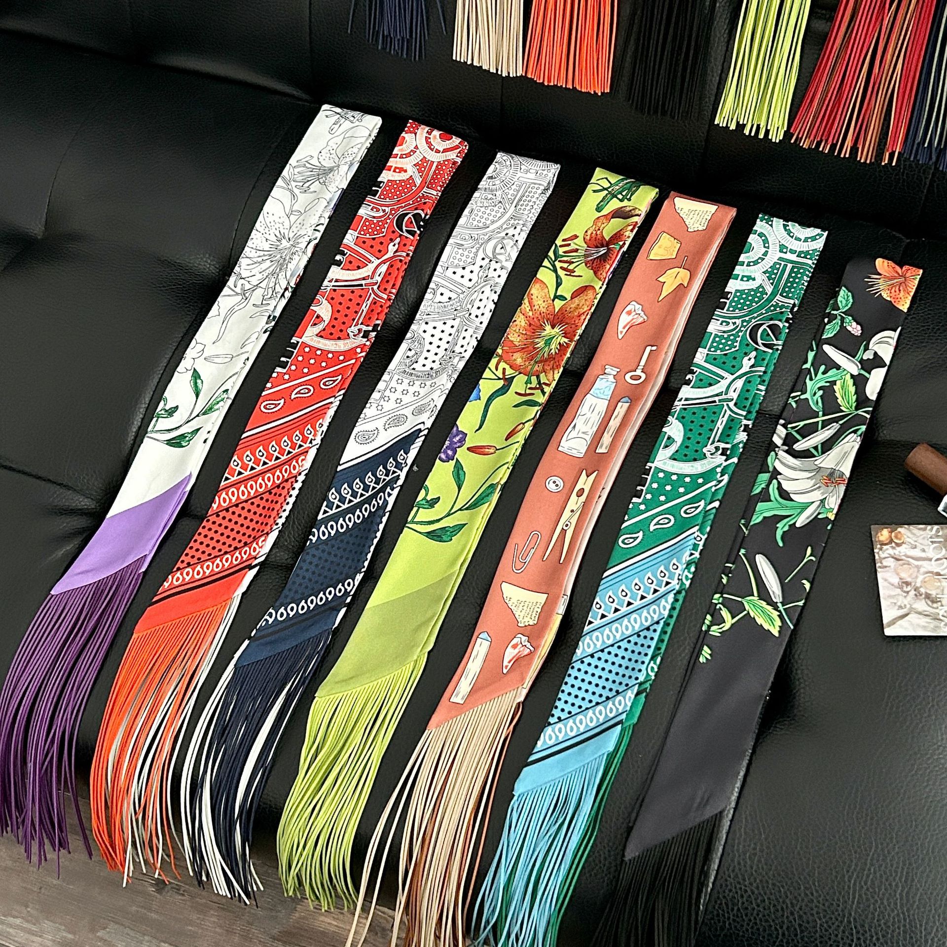 Luxury Tassel Skinny Scarf for - مراجعة Luxury Bags Online وسعره