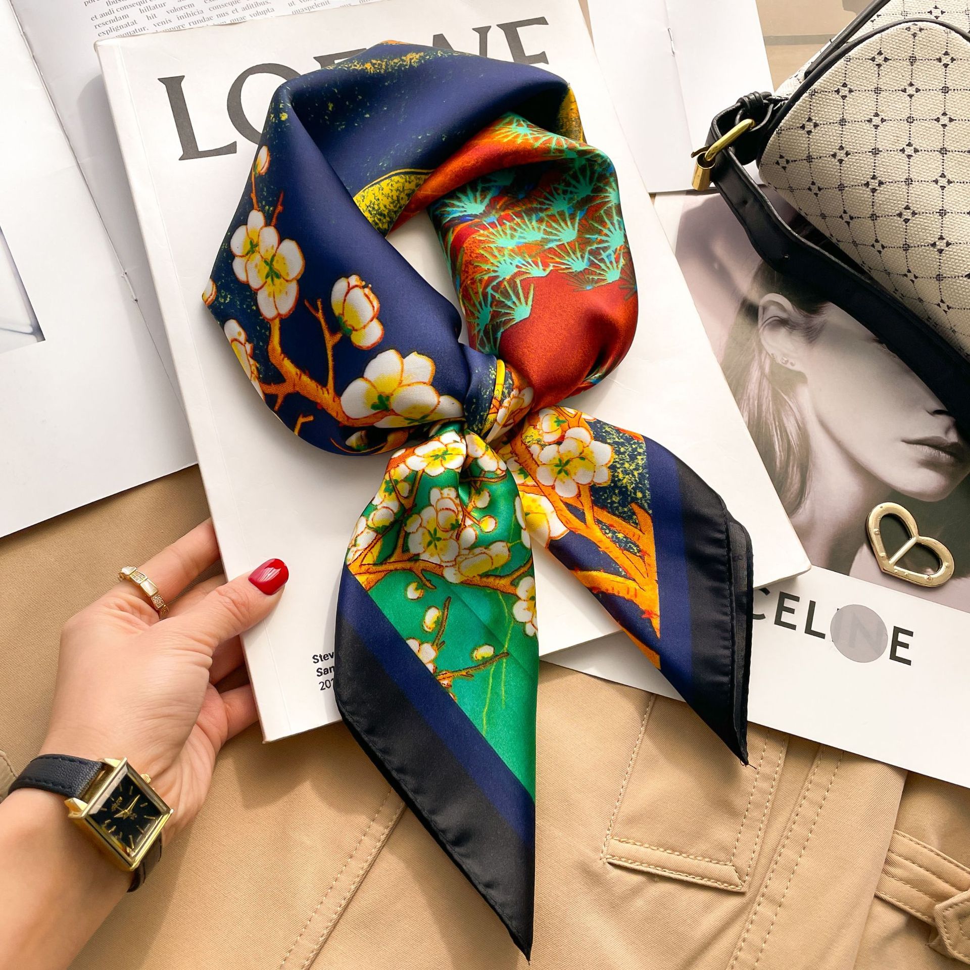 2025 Luxury Fashion Print 70*7 - مراجعة Luxury Bags Trend 2025 وسعره