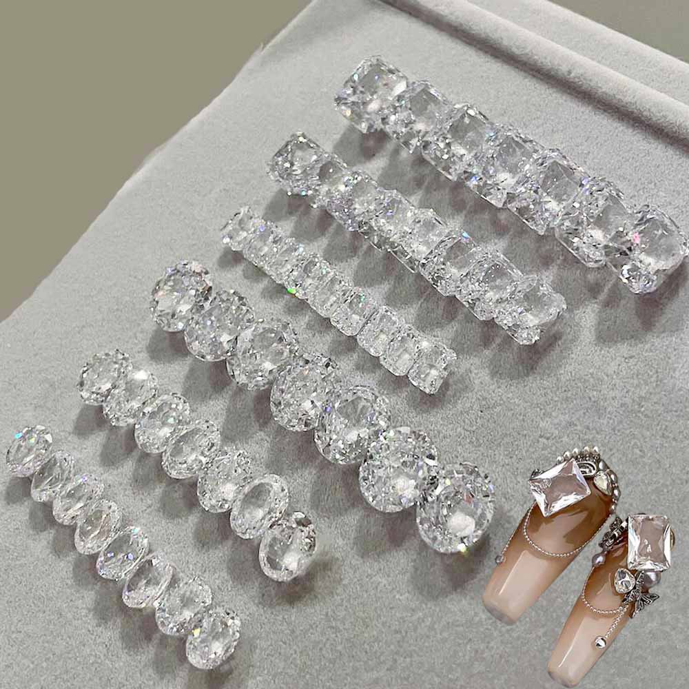 10pcs White Crystal Zirconia N - مراجعة Luxury Bags Dropshipping وسعره