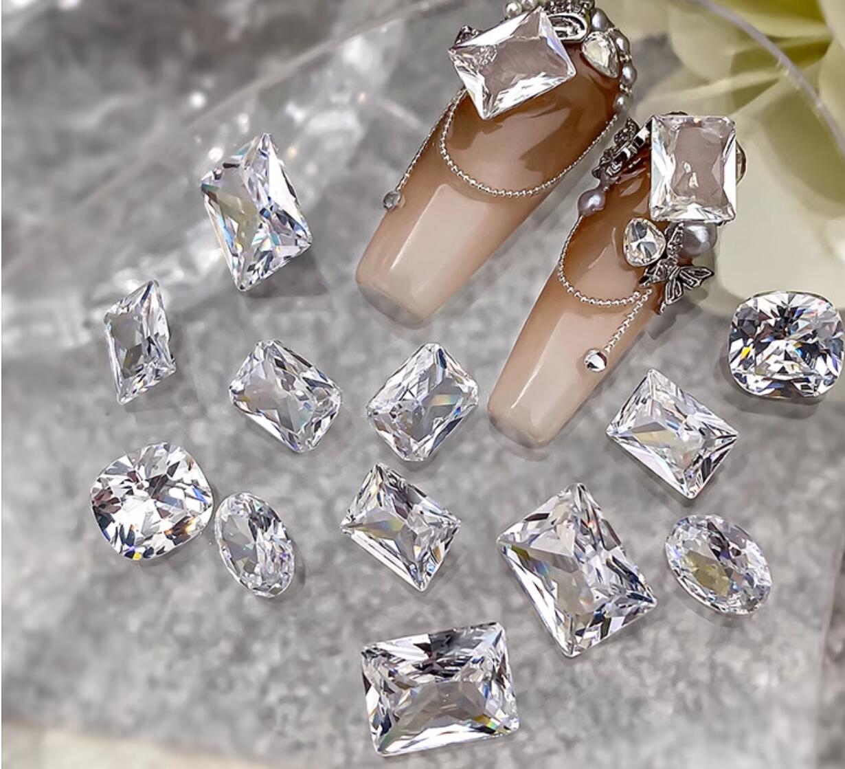 10pcs White Crystal Zirconia N - مراجعة Luxury Bags Dropshipping وسعره