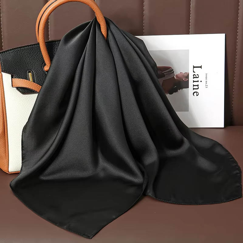 Luxury Solid Color Silk Square - مراجعة Luxury Bags Online وسعره
