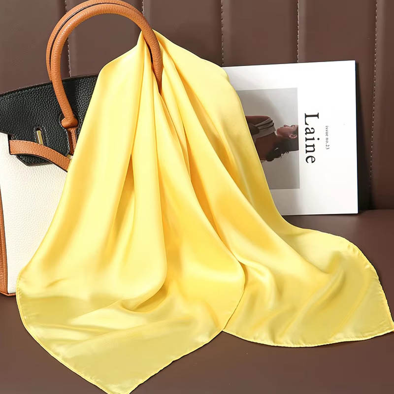 Luxury Solid Color Silk Square - مراجعة Luxury Bags Online وسعره