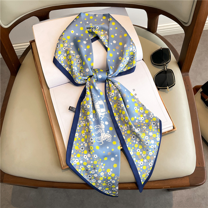 Fashion Print Long Silk Scarf  - مراجعة Luxury Bags Online وسعره