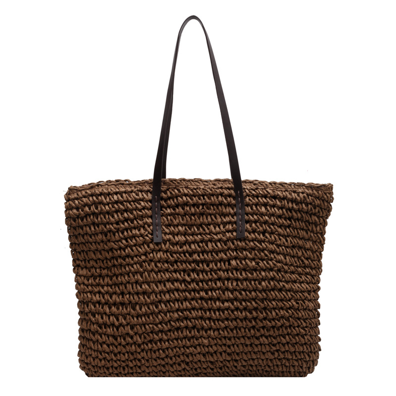 Straw Woven Tote Bags Casual L - مراجعة Luxury Bags Shopping وسعره