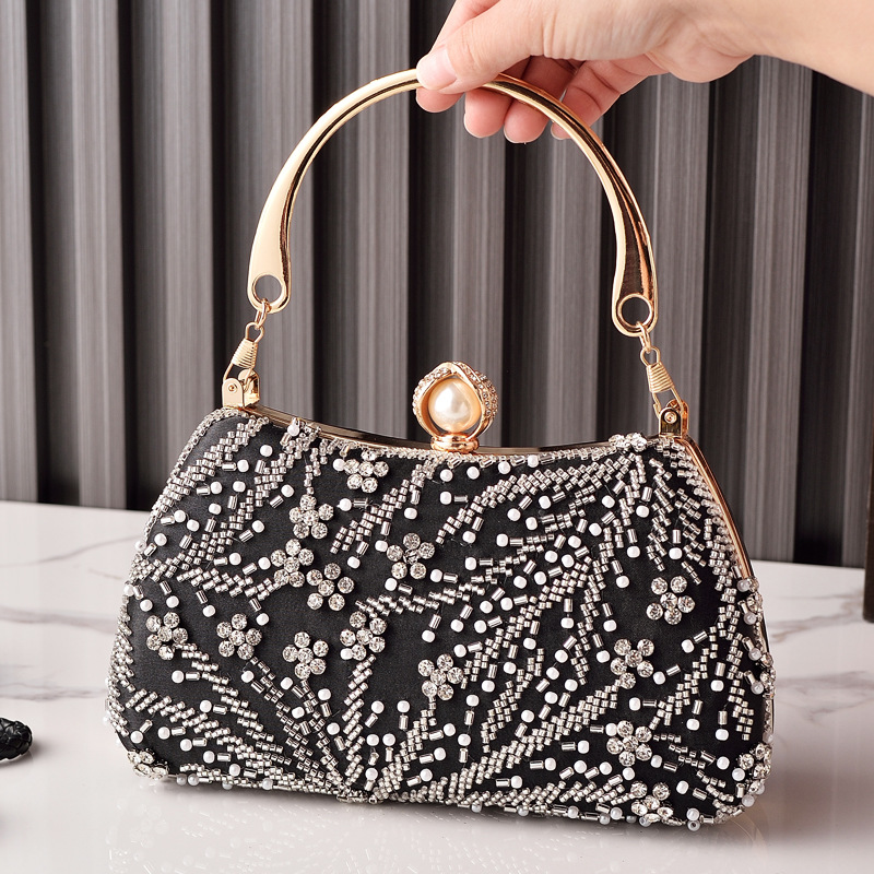 Black Handbag Beading Vintage  - مراجعة Luxury Bags In China Wholesale وسعره