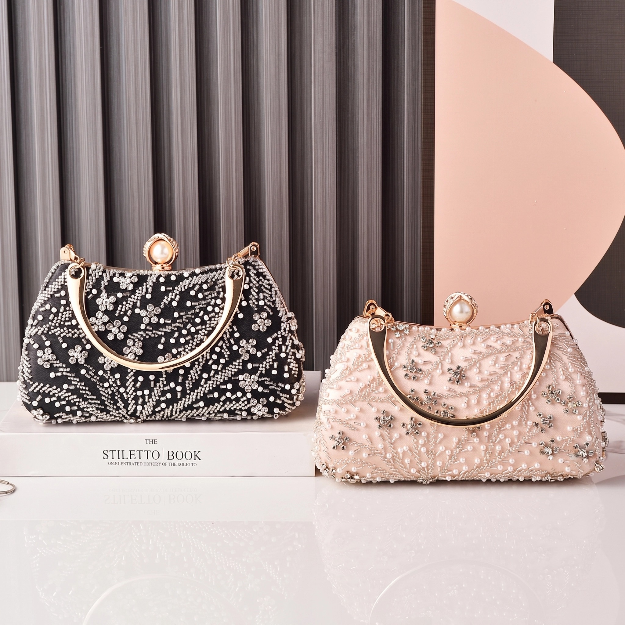 Black Handbag Beading Vintage  - مراجعة Luxury Bags In China Wholesale وسعره