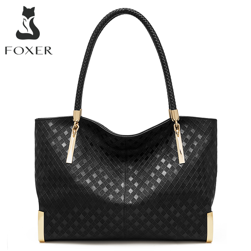 FOXER Genuine Leather Lady's H - مراجعة Luxury Bags Best وسعره