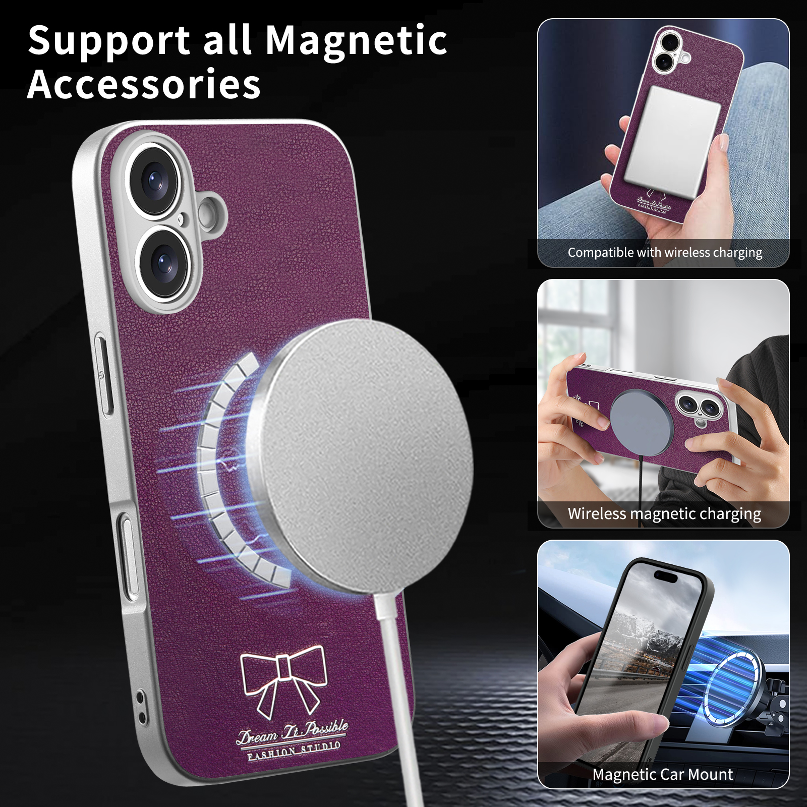 Wireless Charging Magnetic Bow - مراجعة Luxury Bags Dropshipping وسعره