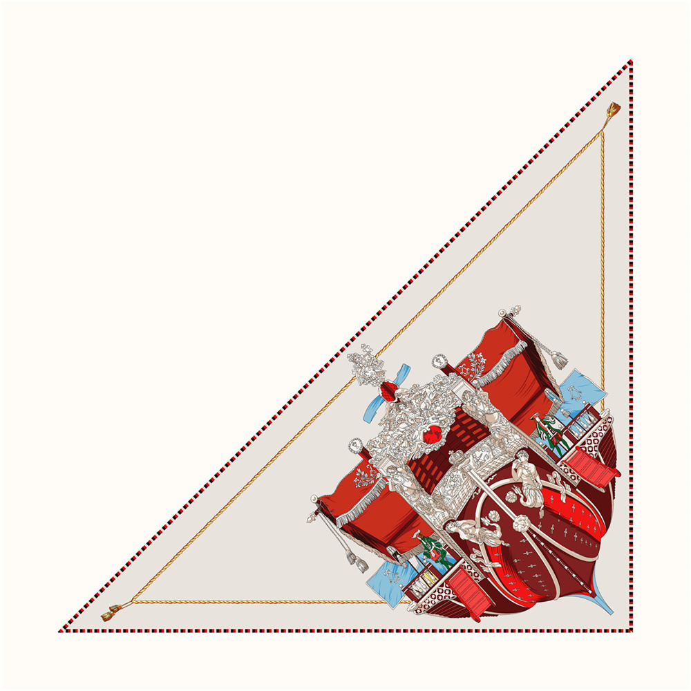Triangle Shape Silk Twill Scar - مراجعة Luxury Bags La وسعره