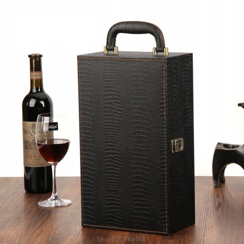 Wine Bottle Box Leather Luxury - مراجعة Luxury Bags Eu وسعره
