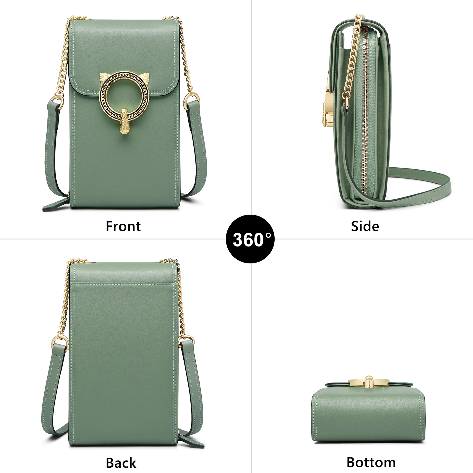 FOXER Brand Split Leather Cell - مراجعة Luxury Bags Trend 2025 وسعره
